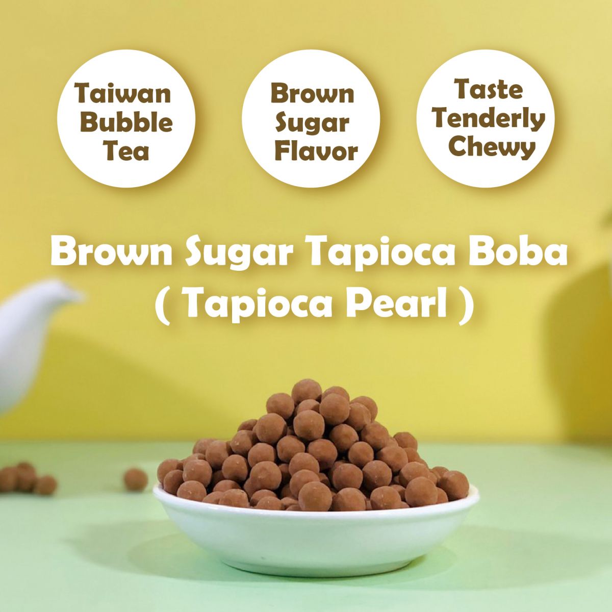 Black Tapioca Boba ( Tapioca Pearl )